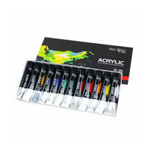 Load image into Gallery viewer, acrylic paint set rosa gallery, professional artist colours, best quality paints set 12 colours