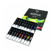 Load image into Gallery viewer, acrylic paint set rosa gallery, professional artist colours, best quality paints set 18 colours