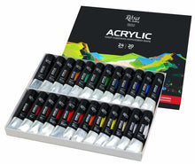 Load image into Gallery viewer, acrylic paint set rosa gallery, professional artist colours, best quality paints set 24 colours