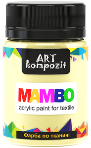 mambo acrylic paint for textiles, metallic and fluorescent colours ivory white