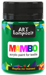mambo acrylic paint for textiles, metallic and fluorescent colours green special