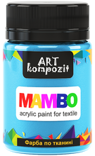 Load image into Gallery viewer, mambo acrylic paint for textiles, metallic and fluorescent colours azure