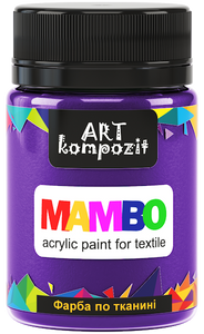 mambo acrylic paint for textiles, metallic and fluorescent colours ultramarine violet