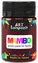 Load image into Gallery viewer, mambo acrylic paint for textiles, metallic and fluorescent colours umber burnt
