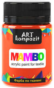 mambo acrylic paint for textiles, metallic and fluorescent colours fluorescent orange