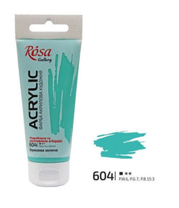 professional rosa gallery acrylic paint 60ml, all colours available turquoise green
