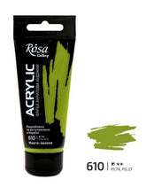 Load image into Gallery viewer, professional rosa gallery acrylic paint 60ml, all colours available yellow green