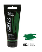 Load image into Gallery viewer, professional rosa gallery acrylic paint 60ml, all colours available green medium