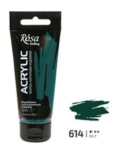 Load image into Gallery viewer, professional rosa gallery acrylic paint 60ml, all colours available phthalo green
