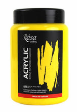 Load image into Gallery viewer, professional rosa gallery acrylic paints 400ml, vibrant artist level colours cadmium yellow light