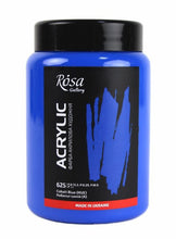 Load image into Gallery viewer, professional rosa gallery acrylic paints 400ml, vibrant artist level colours cobalt blue
