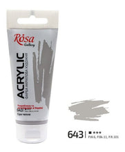 Load image into Gallery viewer, professional rosa gallery acrylic paint 60ml, all colours available warm grey