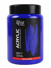 Load image into Gallery viewer, professional rosa gallery acrylic paints 400ml, vibrant artist level colours ultramarine