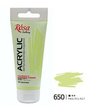 Load image into Gallery viewer, professional rosa gallery acrylic paint 60ml, all colours available pistachio