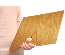 Load image into Gallery viewer, rectangular wood palette 20x30cm water resistant veneer rosa gallery