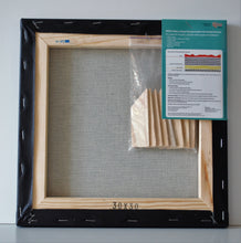 Load image into Gallery viewer, black stretched cotton canvas, triple primed gesso, artist, best quality