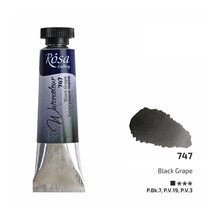Load image into Gallery viewer, watercolour paint tubes 10ml, professional rosa gallery, clear &amp; vibrant colors black grape
