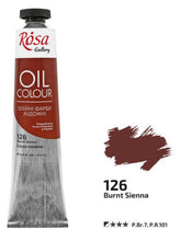 Load image into Gallery viewer, oil paint 45 ml tubes rosa gallery, professional artist colors, several colors burnt sienna
