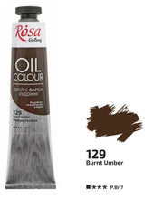 Load image into Gallery viewer, oil paint 45 ml tubes rosa gallery, professional artist colors, several colors burnt umber
