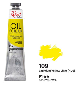 oil paint 45 ml tubes rosa gallery, professional artist colors, several colors cadmium yellow light