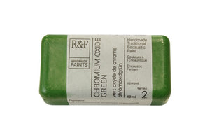 r & f encaustic paints 40 ml chrome oxide green