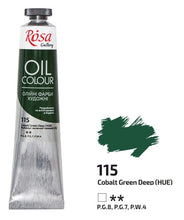 Load image into Gallery viewer, oil paint 45 ml tubes rosa gallery, professional artist colors, several colors cobalt green deep
