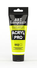 Load image into Gallery viewer, acrylic paint art kompozit, 75ml, 60 professional artist colours fluorescent lime green