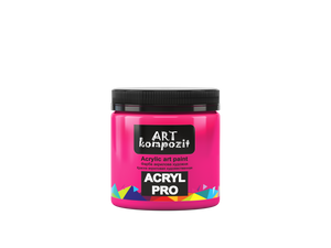 acrylic paint art kompozit, 430ml, professional artist colours fluorescent pink