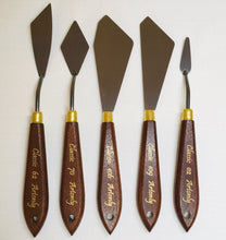 Load image into Gallery viewer, artist palette knives, made in italy, high quality & flexibility