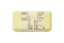 Load image into Gallery viewer, r & f encaustic paints 40 ml green gold pale