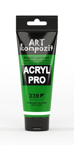 acrylic paint art kompozit, 75ml, 60 professional artist colours green light