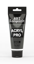 Load image into Gallery viewer, acrylic paint art kompozit, 75ml, 60 professional artist colours grey deep