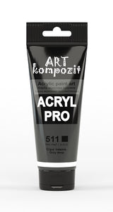 acrylic paint art kompozit, 75ml, 60 professional artist colours grey deep