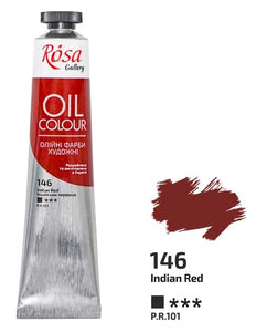 oil paint 45 ml tubes rosa gallery, professional artist colors, several colors indian red