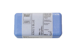 r & f encaustic paints 40 ml king's blue