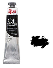 Load image into Gallery viewer, oil paint 45 ml tubes rosa gallery, professional artist colors, several colors lamp black