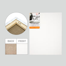 Load image into Gallery viewer, 100% natural stretched linen canvas, best quality, 17.6 oz (500gsm)