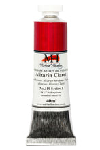 Load image into Gallery viewer, michael harding handmade oil paints 40 ml alizarin claret