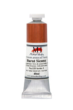 Load image into Gallery viewer, michael harding handmade oil paints 40 ml burnt sienna
