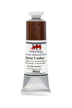 Load image into Gallery viewer, michael harding handmade oil paints 40 ml burnt umber
