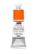 Load image into Gallery viewer, michael harding handmade oil paints 40 ml cadmium orange
