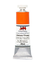 Load image into Gallery viewer, michael harding handmade oil paints 40 ml cadmium orange