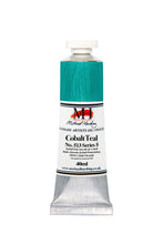 Load image into Gallery viewer, michael harding handmade oil paints 40 ml cobalt teal
