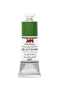 michael harding handmade oil paints 40 ml oxide de chromium
