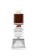 Load image into Gallery viewer, michael harding handmade oil paints 40 ml red umber
