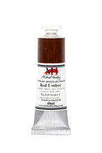 Load image into Gallery viewer, michael harding handmade oil paints 40 ml red umber