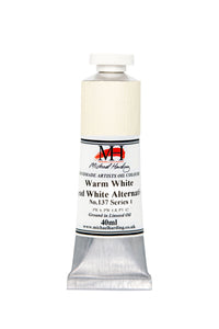 michael harding handmade oil paints 40 ml warm white (lead white alternative)