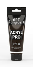 Load image into Gallery viewer, acrylic paint art kompozit, 75ml, 60 professional artist colours mars brown