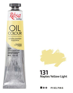 oil paint 45 ml tubes rosa gallery, professional artist colors, several colors naples yellow light