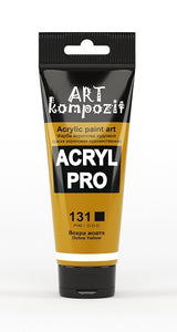 acrylic paint art kompozit, 75ml, 60 professional artist colours ochre yellow